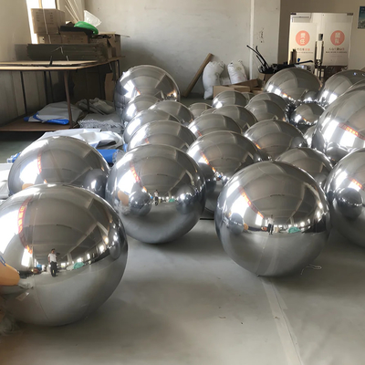 Bolas infláveis metálicas decorativas Bolas infláveis espelhosas Balões metálicos grandes e brilhantes Bolas infláveis gigantes