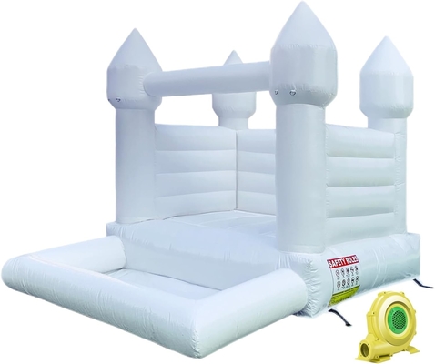 OEM Casa de bolhas inflável Jumping Moon White Bouncy Castle