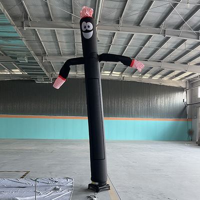 3 m Cudtomized Logo publicitário dançarino de céu inflável de uma perna dançarino de ar com motor