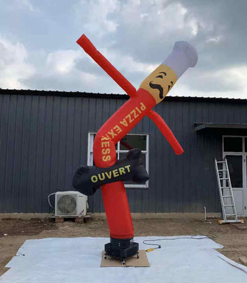Cartoon 20ft Air Dancer Tube Man Agitando Publicidade fantoche de mão inflável