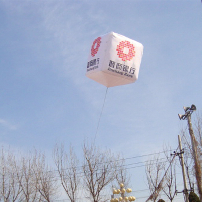 Balão quadrado inflável para publicidade comercial em bancos