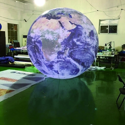 PVC inflável Venus Planeta Pendente Inflável Oito Planetas Iluminado Balão do Sistema Solar Para Decoração