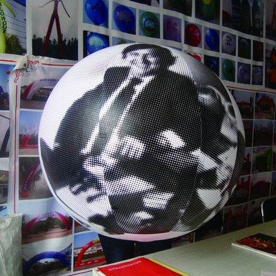 Balão de hélio gigante que muda de cor, balão inflável de iluminação para publicidade