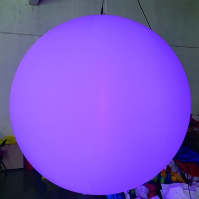 Balão de hélio gigante que muda de cor, balão inflável de iluminação para publicidade