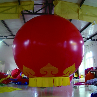 Balão voador de hélio inflável de pvc, fechado a ar, com logotipo para publicidade