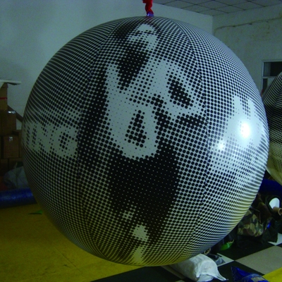 Balão voador de hélio inflável de pvc, fechado a ar, com logotipo para publicidade