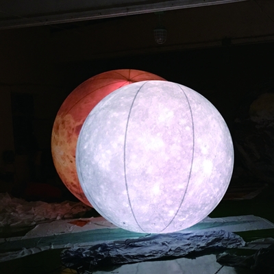 Balão inflável gigante balão de bandeira de hélio voador balão de bandeira inflável com luz LED
