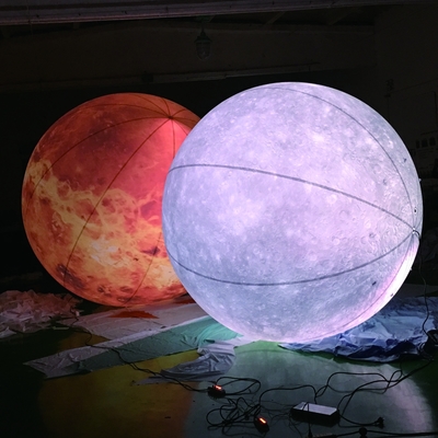 Balão inflável gigante balão de bandeira de hélio voador balão de bandeira inflável com luz LED