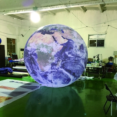 Balão inflável gigante balão de bandeira de hélio voador balão de bandeira inflável com luz LED