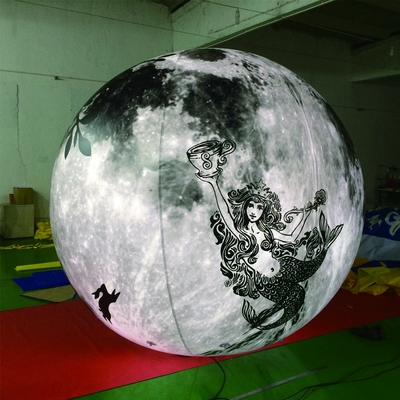 Balão inflável gigante balão de bandeira de hélio voador balão de bandeira inflável com luz LED