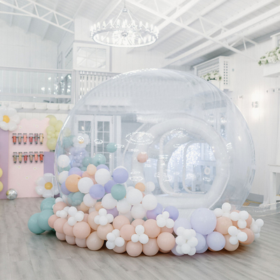 Casa de bolhas clara 3 metros Cúpula de balão inflável para crianças ou adultos Festas da fábrica de barracas infláveis