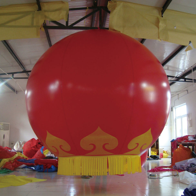 Publicidade de PVC de alta qualidade, fechada a ar, para decoração, balão voador inflável com impressão de logotipo