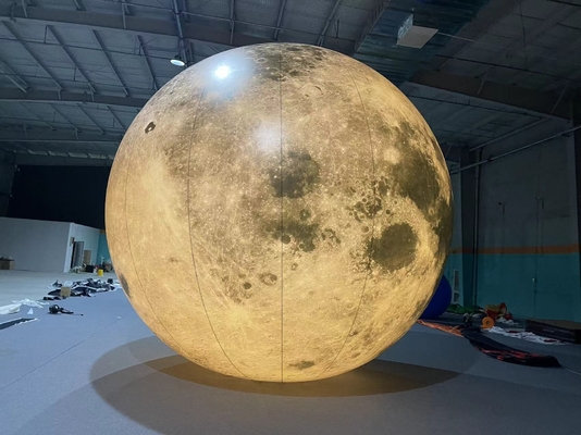 Gráfico Grande Inflável Lua Gigante Planeta Balão Balão Salto Lua Inflável com LED