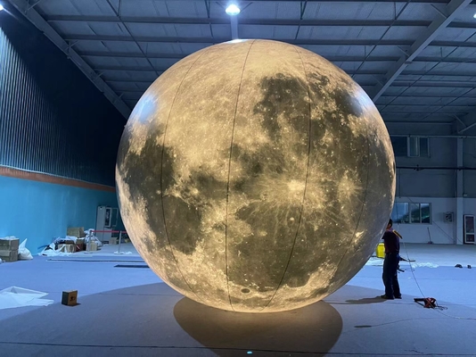 Gráfico Grande Inflável Lua Gigante Planeta Balão Balão Salto Lua Inflável com LED