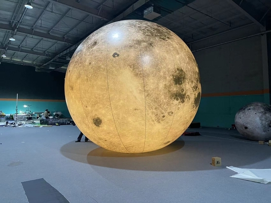 Gráfico Grande Inflável Lua Gigante Planeta Balão Balão Salto Lua Inflável com LED