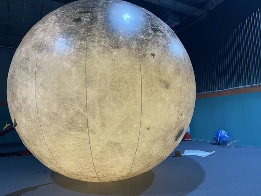 Gráfico Grande Inflável Lua Gigante Planeta Balão Balão Salto Lua Inflável com LED