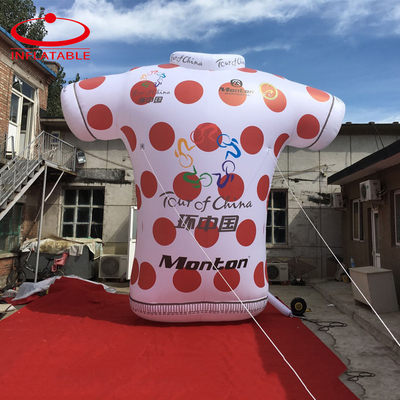 T-shirt inflável de tamanho personalizado de cor para publicidade