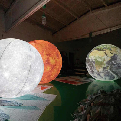 Outdoor Party Decorative LED Light Gigante Helium PVC Balão Inflavel com Impressão de Logotipo