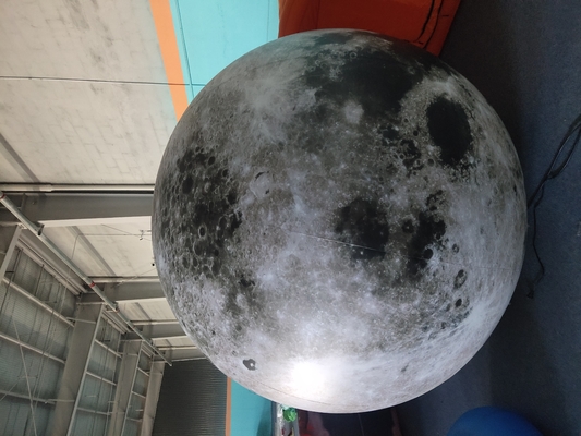Grande Balão Lunar Inflável Modelo Gigante Decoração de Publicidade Modelo Lunar Inflável com Luz LED variável