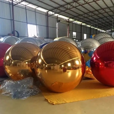 Decoração de casa 100CM Laser prata PVC Bola Material de pendurar clara Natal discoteca espelhos bolas