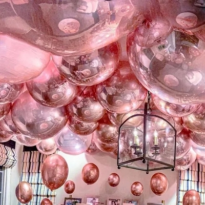 Decoração de casa 100CM Laser prata PVC Bola Material de pendurar clara Natal discoteca espelhos bolas