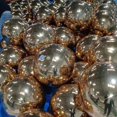 Decoração de casa 100CM Laser prata PVC Bola Material de pendurar clara Natal discoteca espelhos bolas