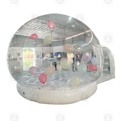 Novo estilo inflável Balão barraca de bolhas KidsJumping House Bubble Dome com Balão voando