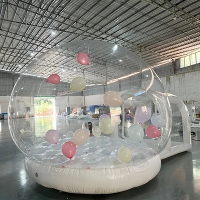 Novo estilo inflável Balão barraca de bolhas KidsJumping House Bubble Dome com Balão voando