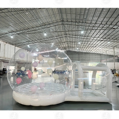 Novo estilo inflável Balão barraca de bolhas KidsJumping House Bubble Dome com Balão voando
