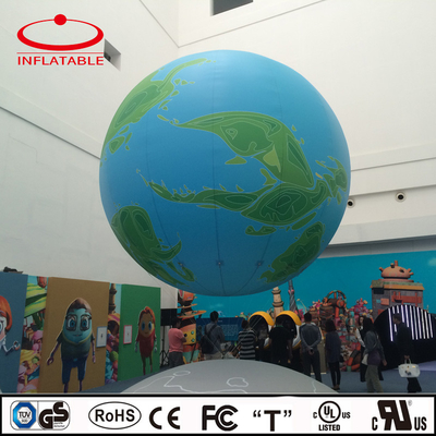 Balão voador de hélio inflável de pvc, fechado a ar, com logotipo para publicidade