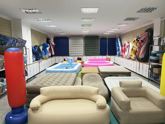 Sofá de cama inflável duplo de PVC de alta qualidade Sofá de cama inflável Sofá de ar Sofá Tantra Sofá cama com bomba de ar