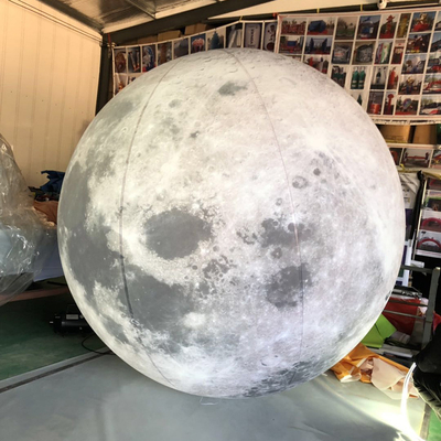 Tamanho personalizado Sistema solar inflável Planeta Balão LED Iluminação pendurada Planetas infláveis