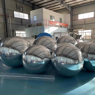 Decoração de festa de luxo Balão refletivo de brilho prateado Balão de espelho inflável para eventos elegantes