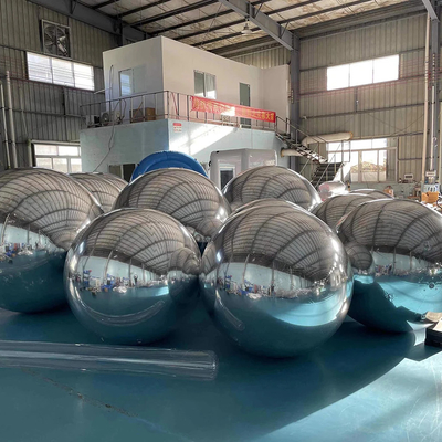 Elemento de exibição deslumbrante Balão refletor opulento Bola de espelho de PVC inflável para celebrações