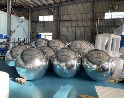 Elemento de exibição deslumbrante Balão refletor opulento Bola de espelho de PVC inflável para celebrações