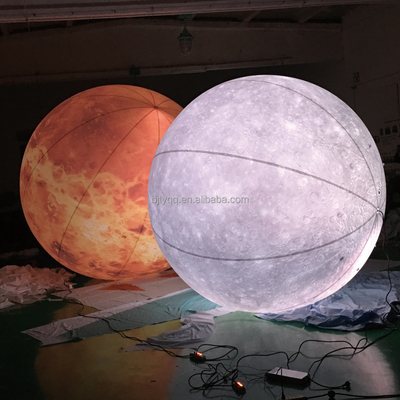 Personalização Publicidade gigante Balão de lua inflável Globo Led Festas Eventos Decoração ao ar livre Balões de hélio grandes