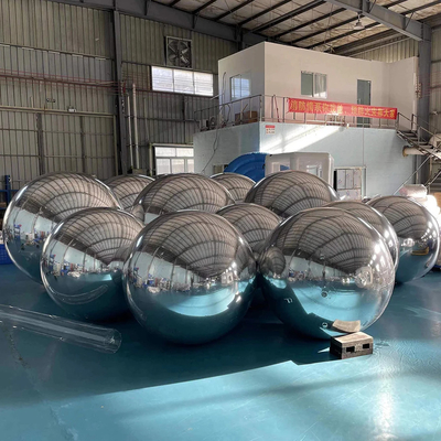 Decoração de evento gigante PVC Esfera flutuante pendurada bola de espelho inflável gigante