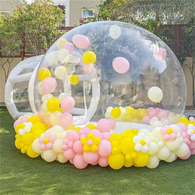 Casa de diversão clara inflável cristal iglu Cúpula barraca de bolhas transparente crianças bolhas infláveis casa para a festa