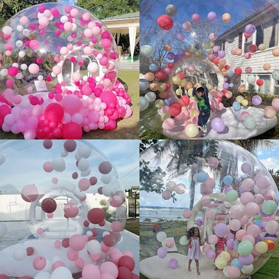 Tenda de bolhas de cúpula transparente Balões infláveis Balões infláveis Casa Crianças Balões de festa Casa divertida Gigante Iglu de cristal transparente