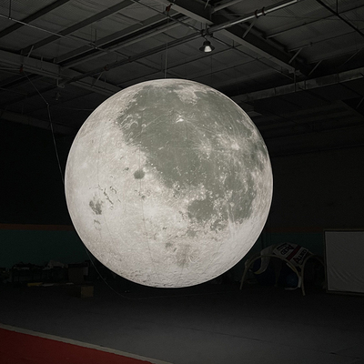 Lua inflável 4x4m decorações infláveis planeta inflável sistema solar nove planetas