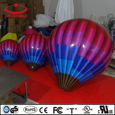 Balão de hélio inflável de PVC gigante Venda quente de PVC branco com logotipo e luz LED Balão