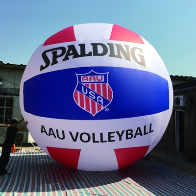 Balão de hélio inflável de PVC gigante Venda quente de PVC branco com logotipo e luz LED Balão