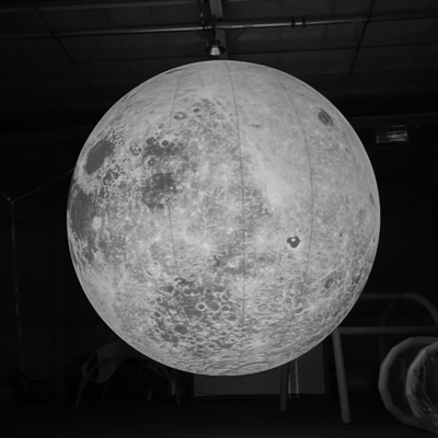 Decoração Publicidade Modelo de Lua Inflável Balão de Lua Inflável Grande com Luz LED