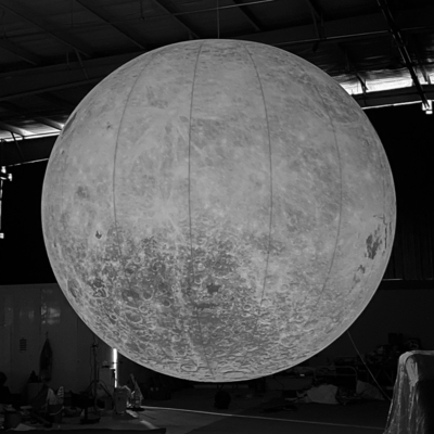Decoração Publicidade Modelo de Lua Inflável Balão de Lua Inflável Grande com Luz LED