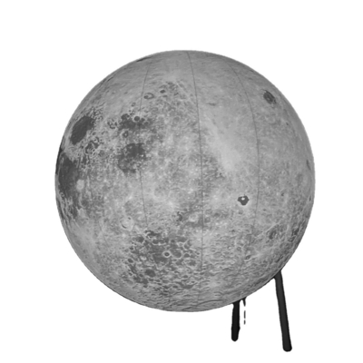 Logotipo e tamanho personalizados Grande modelo inflável para publicidade Luz LED Balão lunar inflável para decoração, casamento, evento.