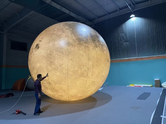 Grande Balão Inflável Lua e Sol Para Decoração Gigante Publicidade Modelo de Lua Inflável Com Led Branco Quente e C