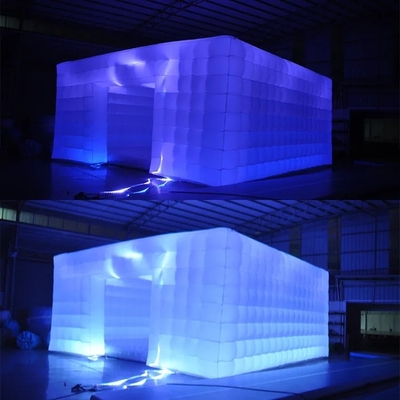 Luz LED Balões de publicidade infláveis Tenda de cubos de ar infláveis Para aluguer