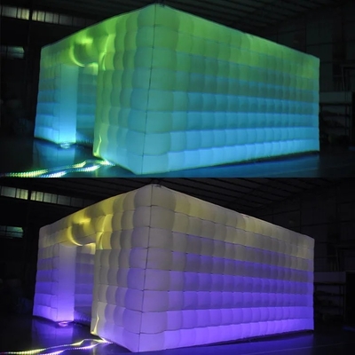 Luz LED Balões de publicidade infláveis Tenda de cubos de ar infláveis Para aluguer