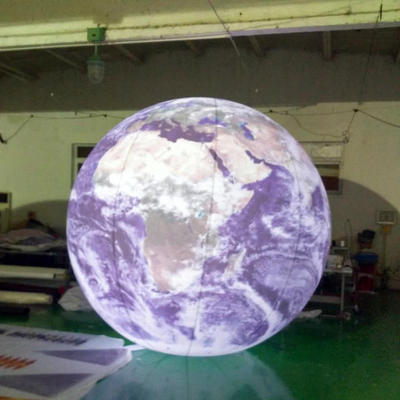 Balões planetários infláveis à prova d'água com paus para decorações de festas