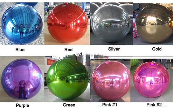 Festival gigante inflável espelho bola comercial PVC decorativo